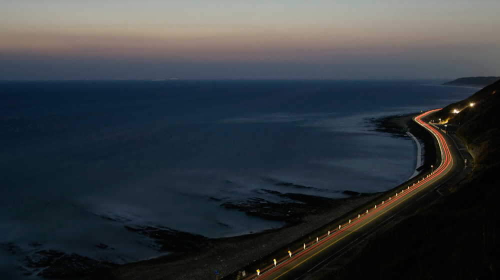一日を振り返りながら、夕日が沈む空のグラデーションを眺めたい──静岡県 御前崎