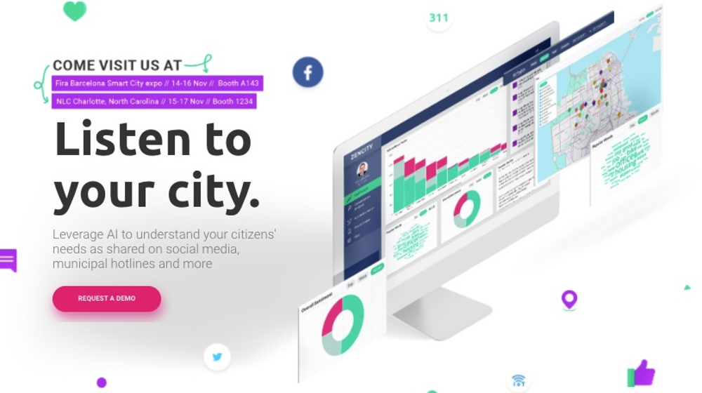 ZenCityは自治体向けにSNS上の会話から市民の本音を抽出するサービスを運用 ©ZenCity