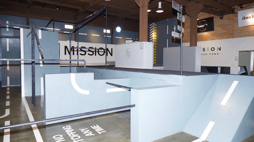 屋外にある障害物をイメージしてつくられた、パルクール施設「MISSION PARKOUR PARK」