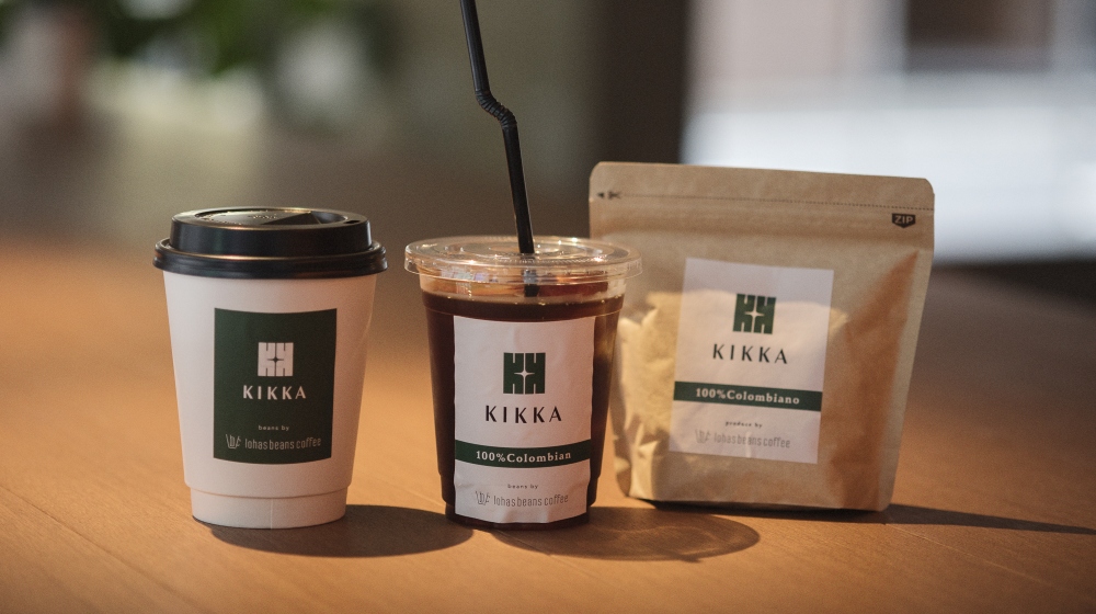 「lohasbeanscoffee」のコーヒーは、豆の販売も行なっている