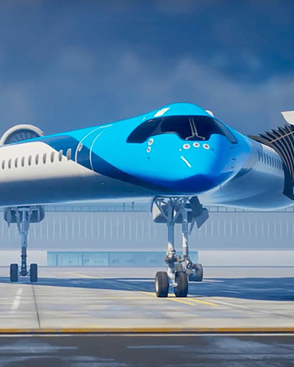 驚愕の V字ギター形 航空機をklmが発表 Lexus Visionary ビジョナリー