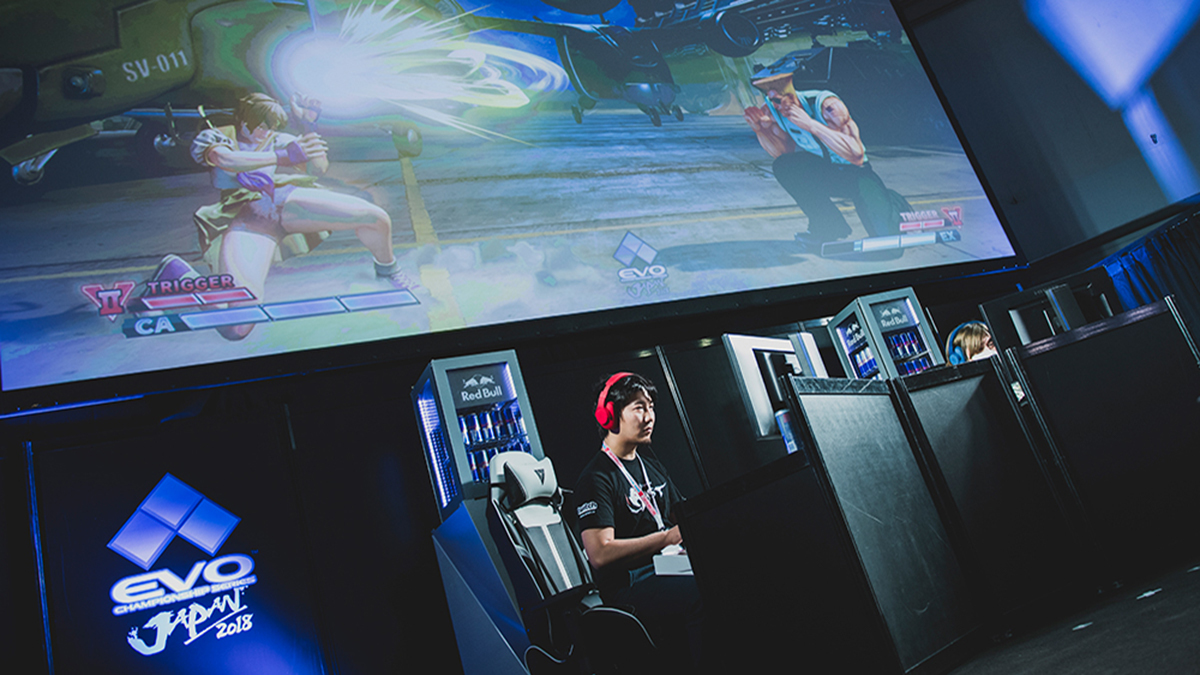 2018年に東京で開催された日本主催の「EVO Japan 2018」の模様